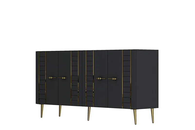 Deylin Konsollbord 150 cm - Antracit/Guld - Möbler - Bord & matgrupper - Avlastningsbord - Hallbord