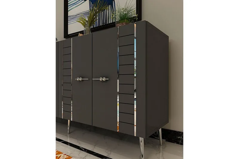 Deylin Konsollbord 150 cm - Antracit/Silver - Möbler - Bord & matgrupper - Avlastningsbord - Hallbord