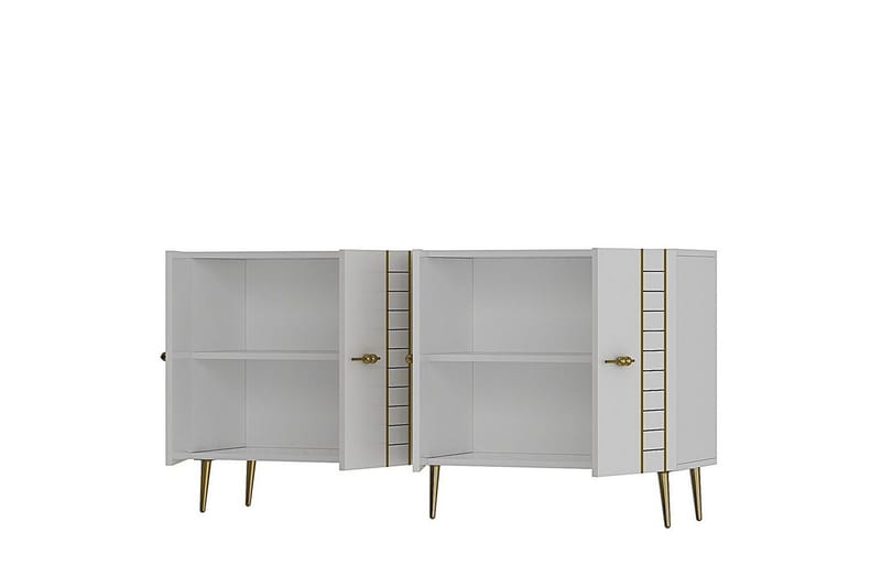 Deylin Konsollbord 150 cm - Vit/Guld - Möbler - Bord & matgrupper - Avlastningsbord - Hallbord