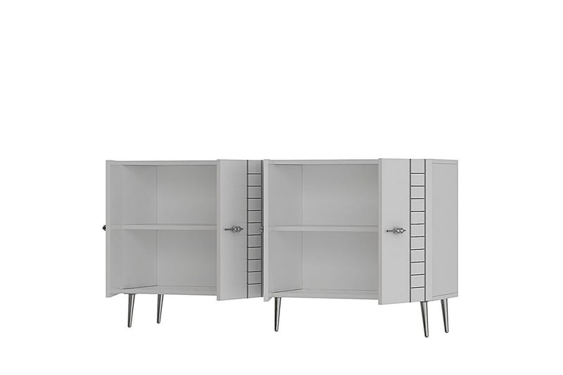 Deylin Konsollbord 150 cm - Vit/Silver - Möbler - Bord & matgrupper - Avlastningsbord - Hallbord