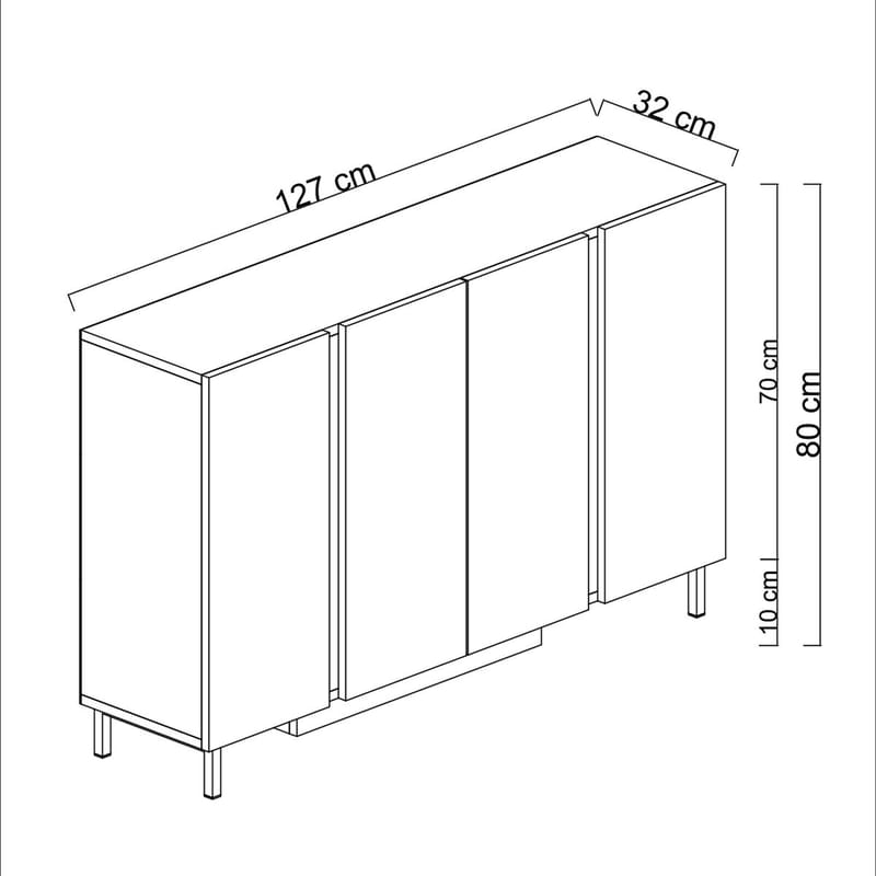 Djarhint Konsolbord 127 cm - Antracit - Möbler - Bord & matgrupper - Avlastningsbord - Hallbord