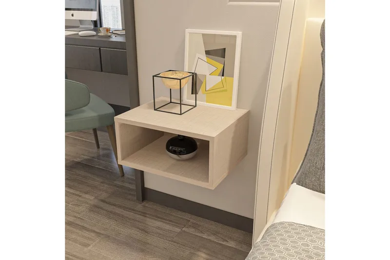 Dora Sängbord 45 cm - Beige - Möbler - Bord & matgrupper - Avlastningsbord - Sängbord & nattduksbord
