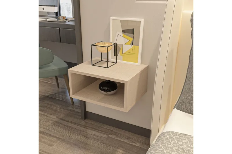 Dora Sängbord 45 cm - Beige - Möbler - Bord & matgrupper - Avlastningsbord - Sängbord & nattduksbord
