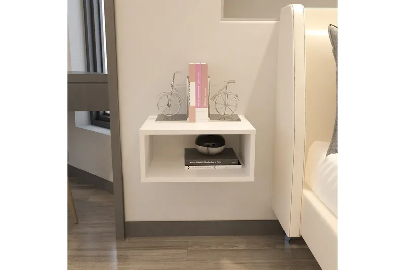 Dora Sängbord 45 cm - Vit - Möbler - Bord & matgrupper - Avlastningsbord - Sängbord & nattduksbord