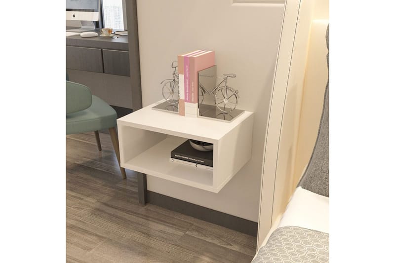Dora Sängbord 45 cm - Vit - Möbler - Bord & matgrupper - Avlastningsbord - Sängbord & nattduksbord