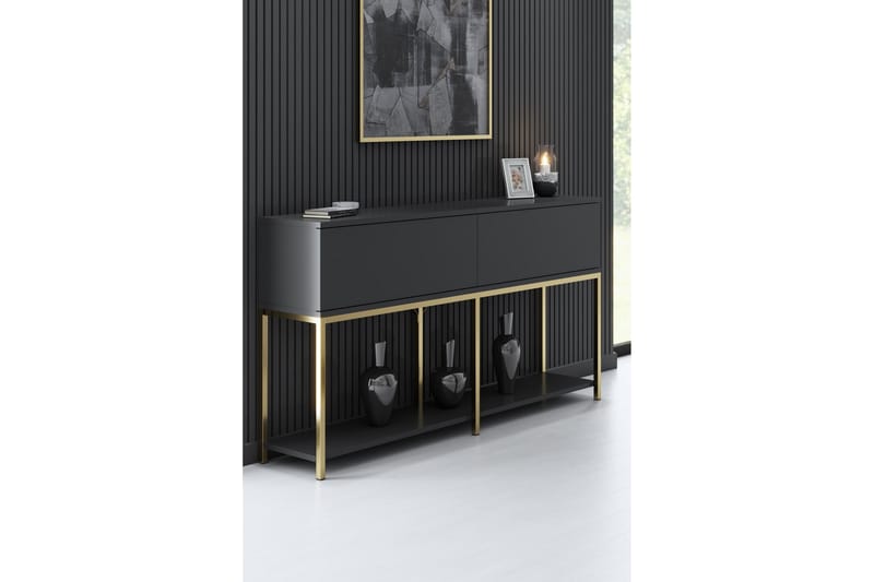 Dorlord Konsollbord 150 cm - Grå/Guld - Hallbord - Konsolbord & sidobord