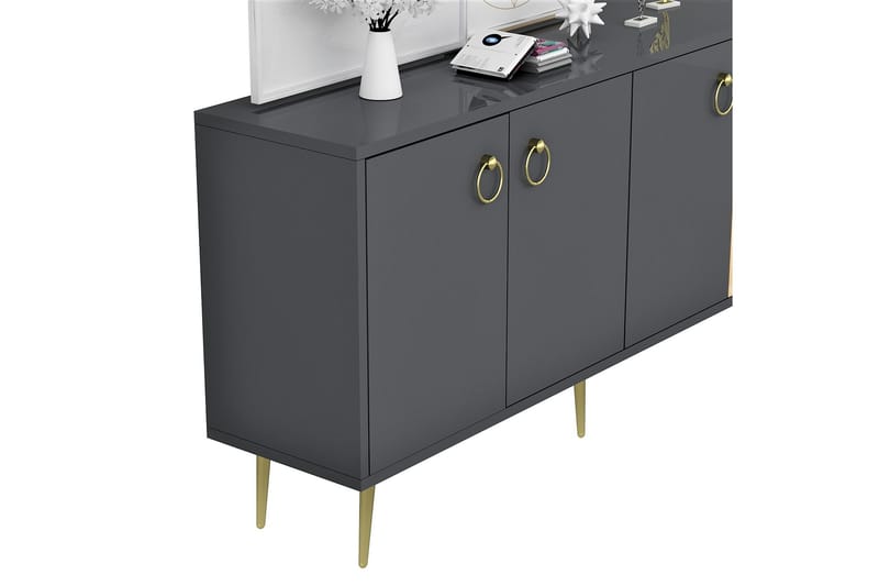 Drop Konsollbord 140x75 cm Antracit - Hanah Home - Möbler - Bord & matgrupper - Avlastningsbord - Konsolbord & sidobord