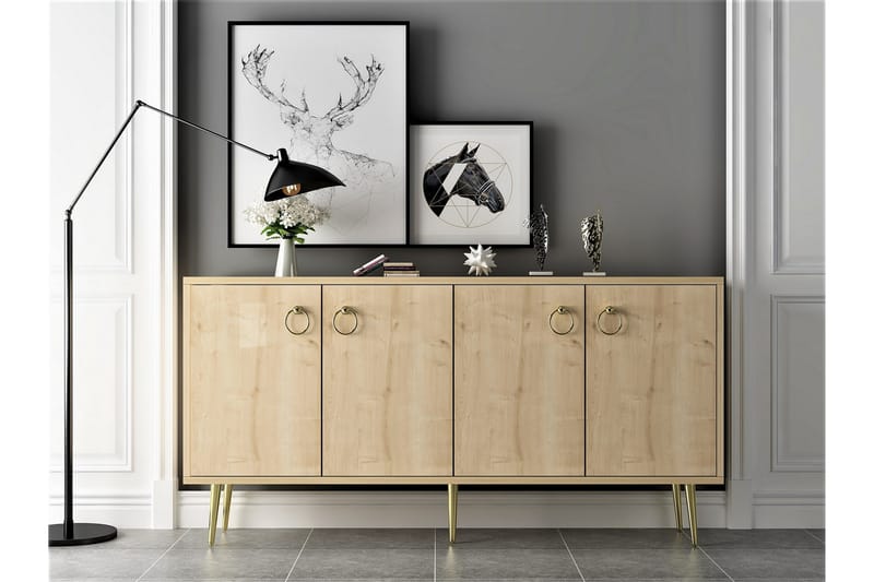 Drop Konsollbord 140x75 cm Brun - Hanah Home - Möbler - Bord & matgrupper - Avlastningsbord - Konsolbord & sidobord