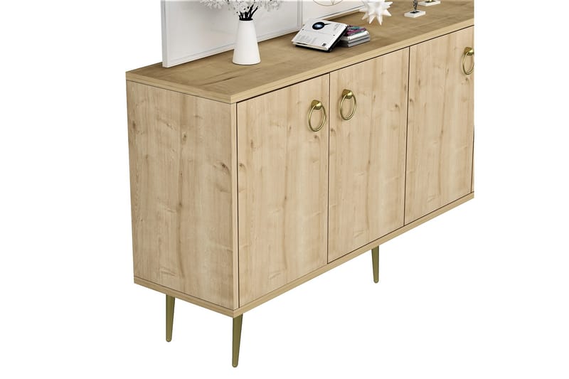 Drop Konsollbord 140x75 cm Brun - Hanah Home - Möbler - Bord & matgrupper - Avlastningsbord - Konsolbord & sidobord