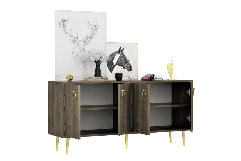 Drop Konsollbord 140x75 cm Brun - Hanah Home - Möbler - Bord & matgrupper - Avlastningsbord - Konsolbord & sidobord