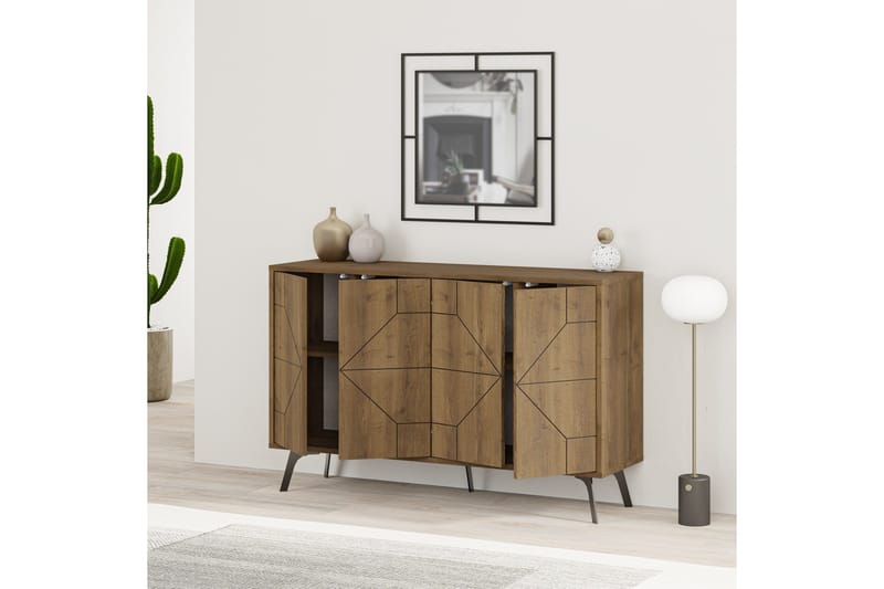 Dune Konsollbord 123x77,4 cm Brun/Vit - Hanah Home - Möbler - Bord & matgrupper - Avlastningsbord - Hallbord