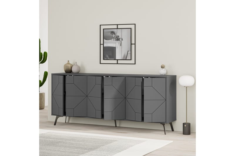 Dune Konsollbord 183,8x77,4 cm Antracit - Hanah Home - Möbler - Bord & matgrupper - Avlastningsbord - Konsolbord & sidobord