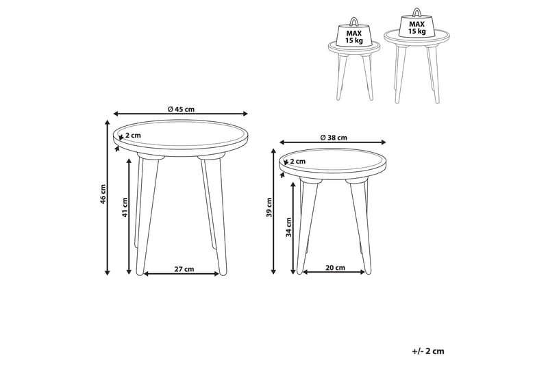 Dyton Satsbord 45 cm - Grön - Möbler - Bord & matgrupper - Avlastningsbord - Satsbord