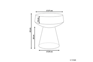 Dytto Sidobord 37 cm - Brun - Möbler - Bord & matgrupper - Avlastningsbord - Lampbord