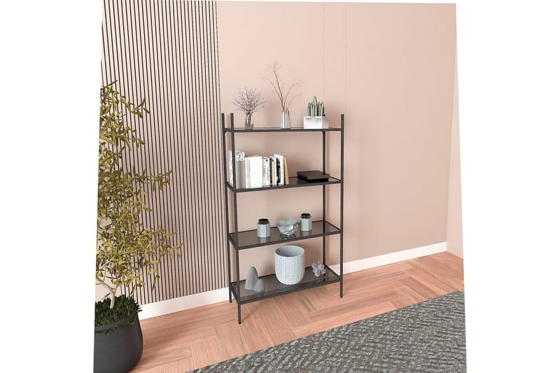 Edilberta Bokhylla 80 cm - Svart - Förvaring - Hylla - Bokhylla