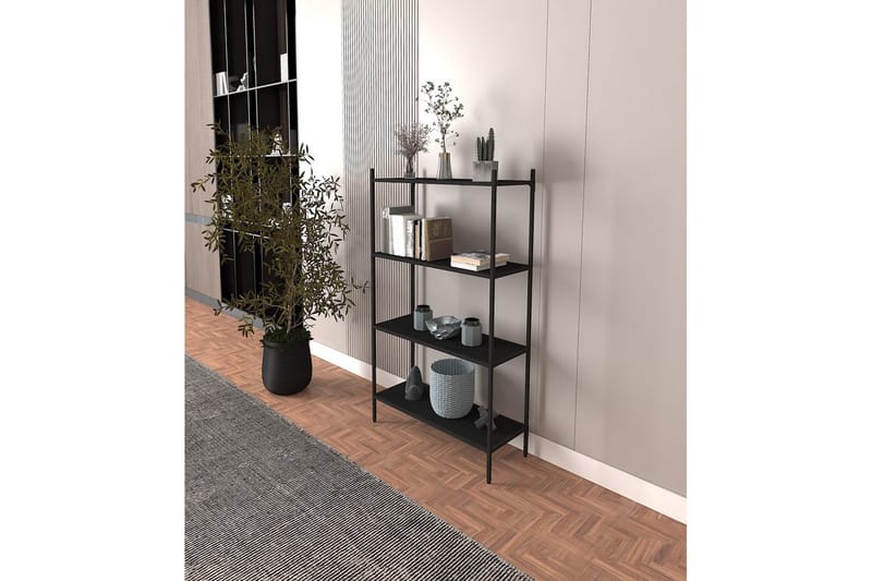Edilberta Bokhylla 80 cm - Svart - Förvaring - Hylla - Bokhylla