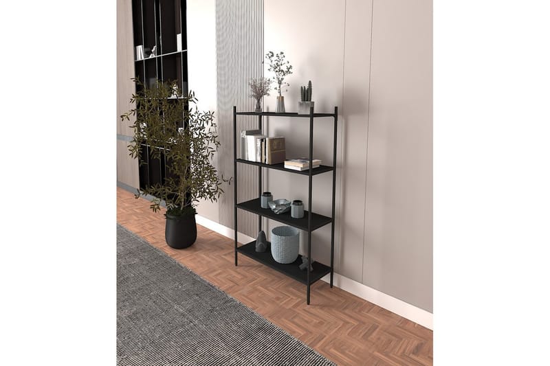 Edilberta Bokhylla 80 cm - Svart - Förvaring - Hylla - Bokhylla