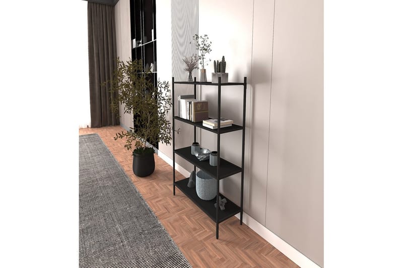 Edilberta Bokhylla 80 cm - Svart - Förvaring - Hylla - Bokhylla