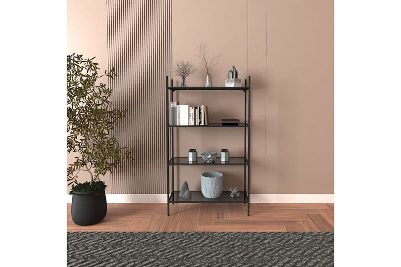 Edilberta Bokhylla 80 cm - Svart - Förvaring - Hylla - Bokhylla