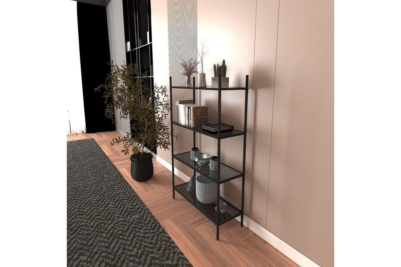 Edilberta Bokhylla 80 cm - Svart - Förvaring - Hylla - Bokhylla