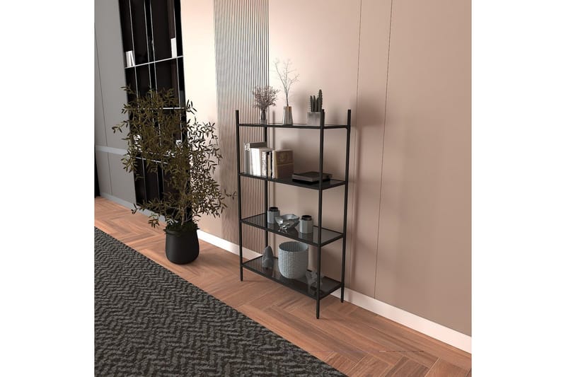 Edilberta Bokhylla 80 cm - Svart - Förvaring - Hylla - Bokhylla