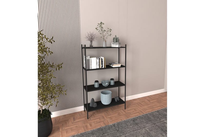 Edilberta Bokhylla 80 cm - Svart - Förvaring - Hylla - Bokhylla
