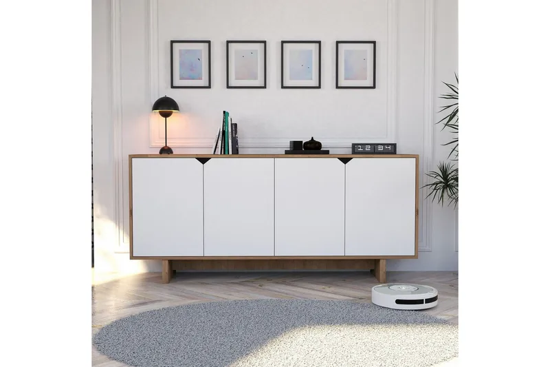 Edrion Konsollbord 180 cm - Vit/Natur - Möbler - Bord & matgrupper - Avlastningsbord - Hallbord