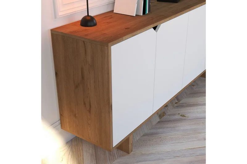 Edrion Konsollbord 180 cm - Vit/Natur - Möbler - Bord & matgrupper - Avlastningsbord - Hallbord