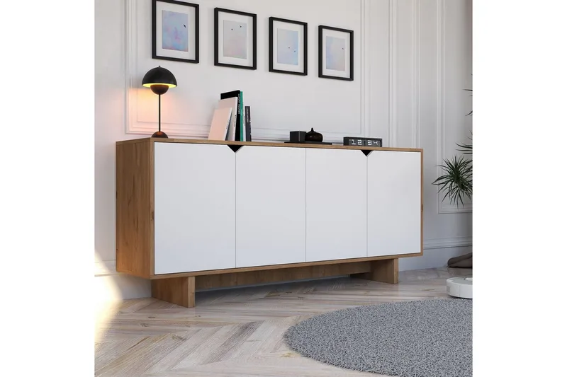 Edrion Konsollbord 180 cm - Vit/Natur - Möbler - Bord & matgrupper - Avlastningsbord - Hallbord