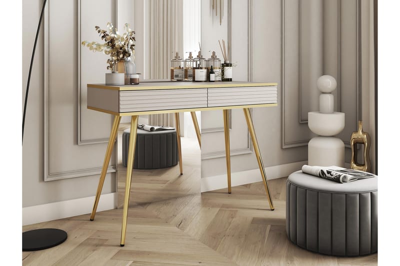 Edson Sidobord 102 cm - Beige - Möbler - Bord & matgrupper - Avlastningsbord - Lampbord