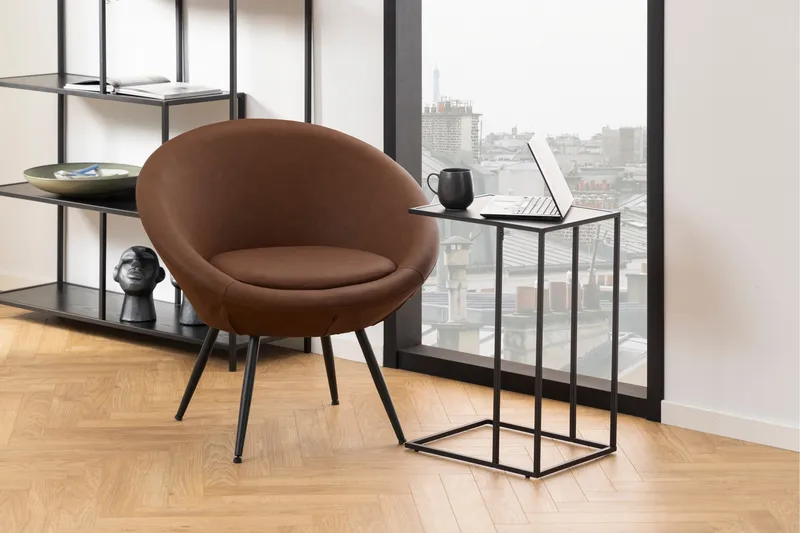 Elgrau Sidobord 43x43 cm - Svart - Möbler - Bord & matgrupper - Avlastningsbord - Lampbord