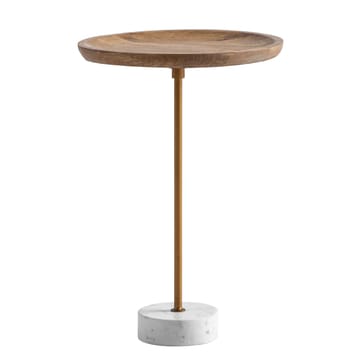 Eliela Sidobord 40 cm Rund - varm mörkbrun, guld och vit - Möbler - Bord & matgrupper - Avlastningsbord - Konsolbord & sidobord