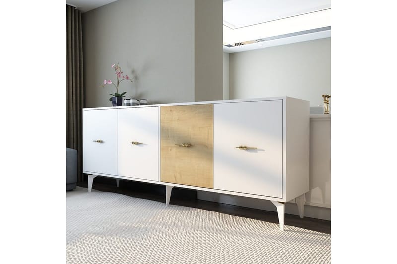 Elori Konsollbord 180 cm - Vit/Ek - Möbler - Bord & matgrupper - Avlastningsbord - Hallbord