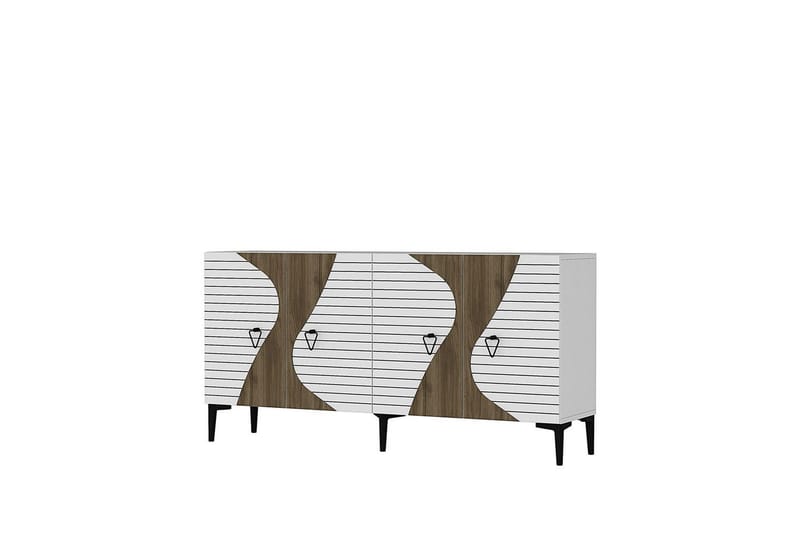 Elsta Konsollbord 150 cm - Vit/Mörkfärgat trä - Möbler - Bord & matgrupper - Avlastningsbord - Hallbord