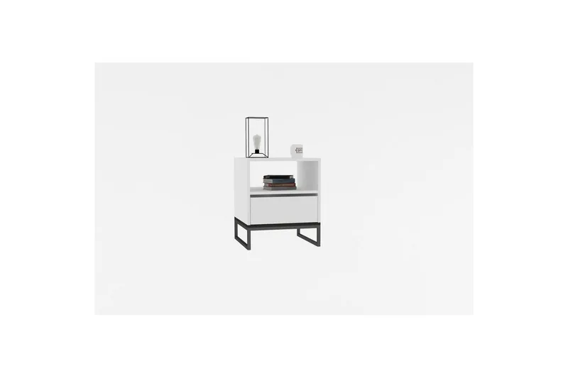 Elvarn Sängbord 51 cm - Vit - Möbler - Bord & matgrupper - Avlastningsbord - Sängbord & nattduksbord