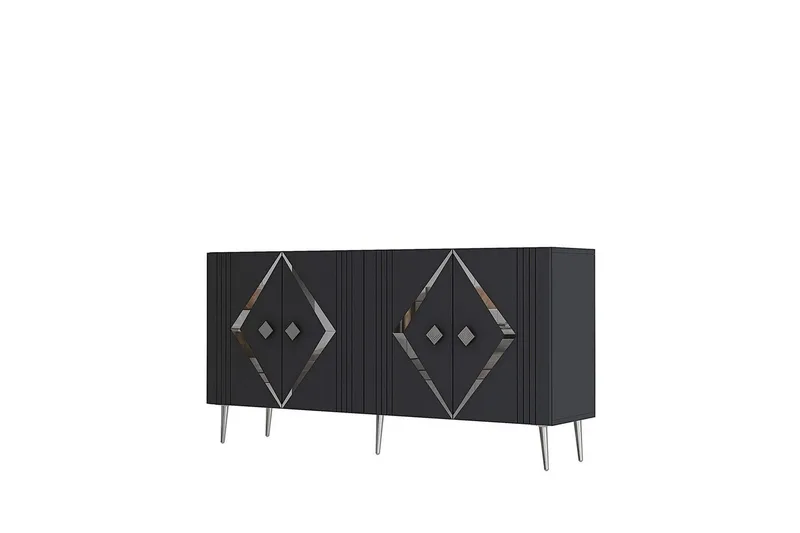 Elvon Konsollbord 150 cm - Antracit/Silver - Möbler - Bord & matgrupper - Avlastningsbord - Hallbord