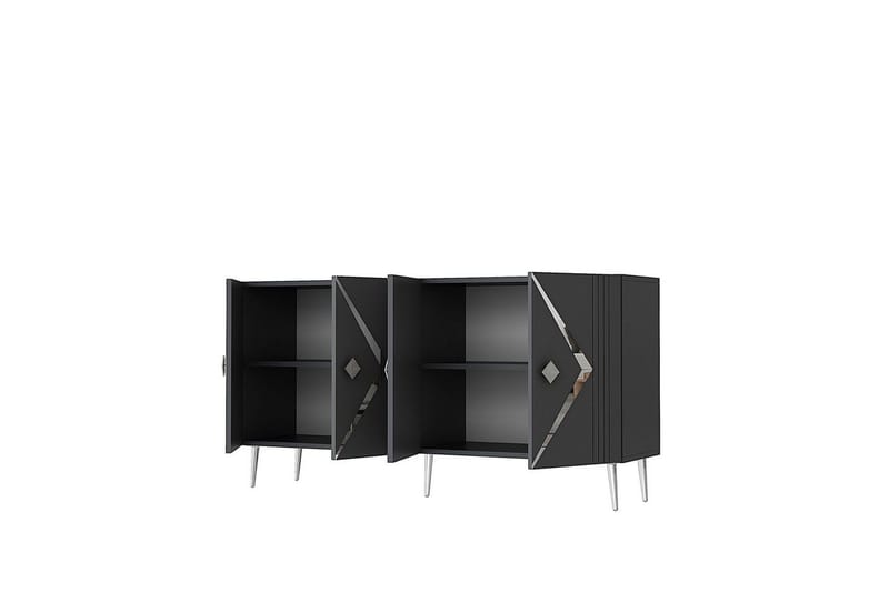 Elvon Konsollbord 150 cm - Antracit/Silver - Möbler - Bord & matgrupper - Avlastningsbord - Hallbord