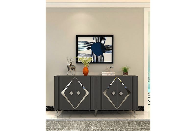 Elvon Konsollbord 150 cm - Antracit/Silver - Möbler - Bord & matgrupper - Avlastningsbord - Hallbord