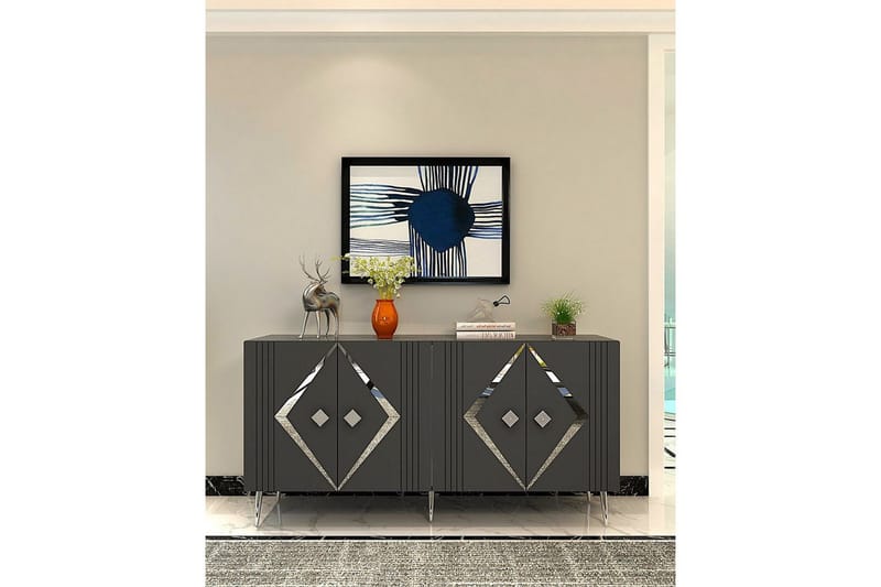 Elvon Konsollbord 150 cm - Antracit/Silver - Möbler - Bord & matgrupper - Avlastningsbord - Hallbord