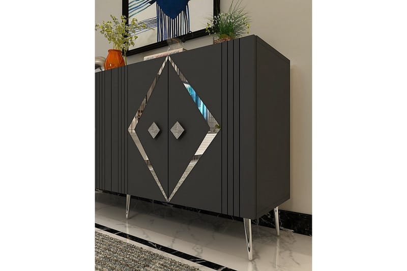 Elvon Konsollbord 150 cm - Antracit/Silver - Möbler - Bord & matgrupper - Avlastningsbord - Hallbord