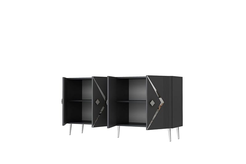 Elvon Konsollbord 150 cm - Antracit/Silver - Möbler - Bord & matgrupper - Avlastningsbord - Hallbord