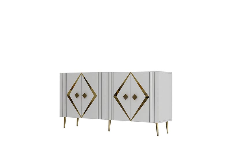 Elvon Konsollbord 150 cm - Vit/Guld - Möbler - Bord & matgrupper - Avlastningsbord - Hallbord