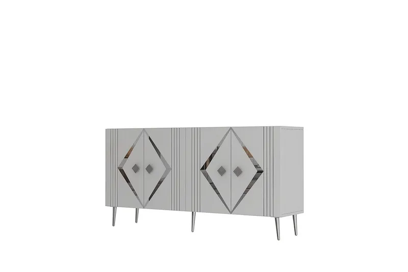 Elvon Konsollbord 150 cm - Vit/Silver - Möbler - Bord & matgrupper - Avlastningsbord - Hallbord