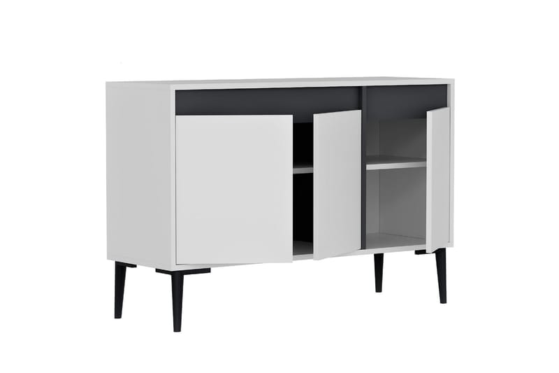 Emlak Konsollbord 120x75 cm Vit/Antracit - Hanah Home - Möbler - Bord & matgrupper - Avlastningsbord - Hallbord