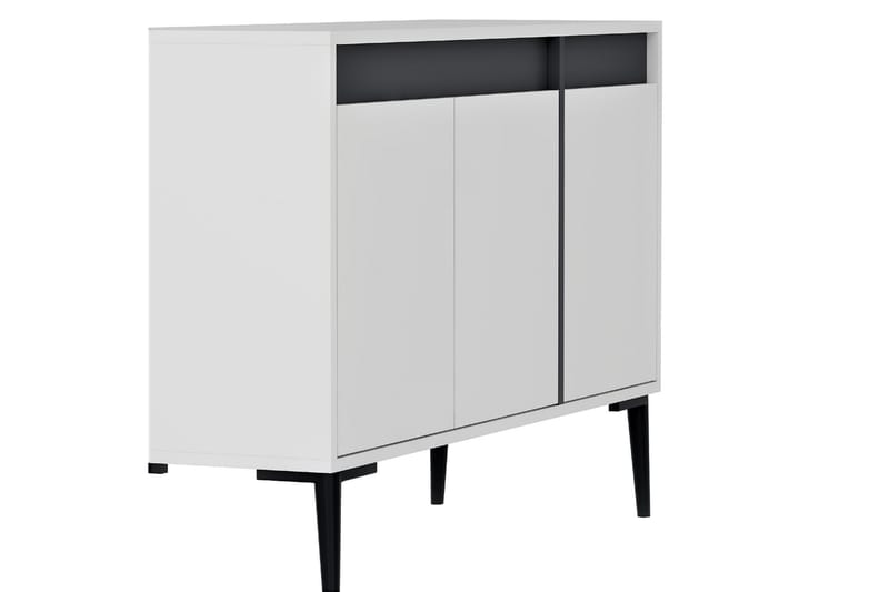 Emlak Konsollbord 120x75 cm Vit/Antracit - Hanah Home - Möbler - Bord & matgrupper - Avlastningsbord - Hallbord