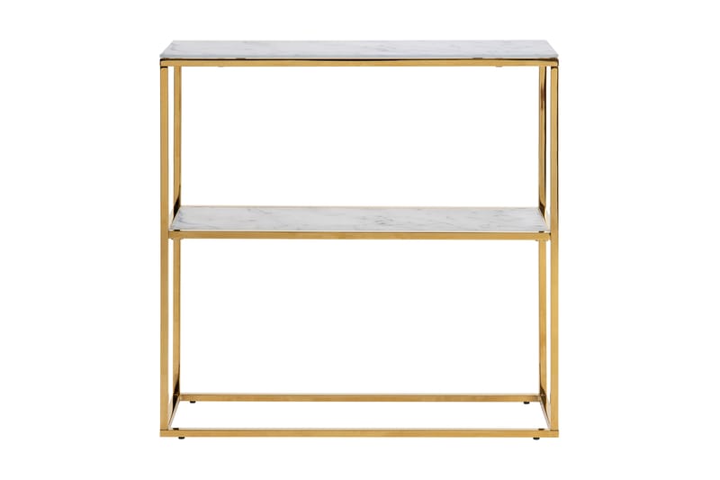Epiffer Konsollbord 80 cm - Glas/Vit/Guld - Konsolbord & sidobord - Hallbord
