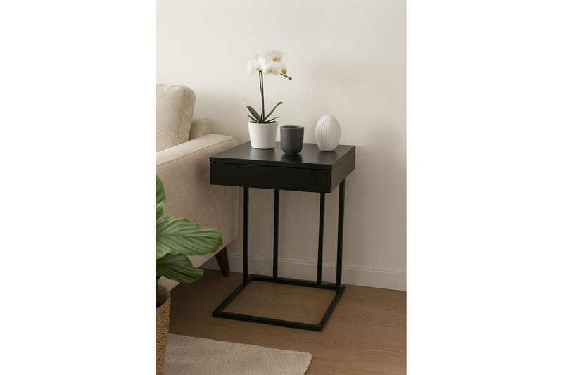 Erya Sidobord 42x120 cm, Svart