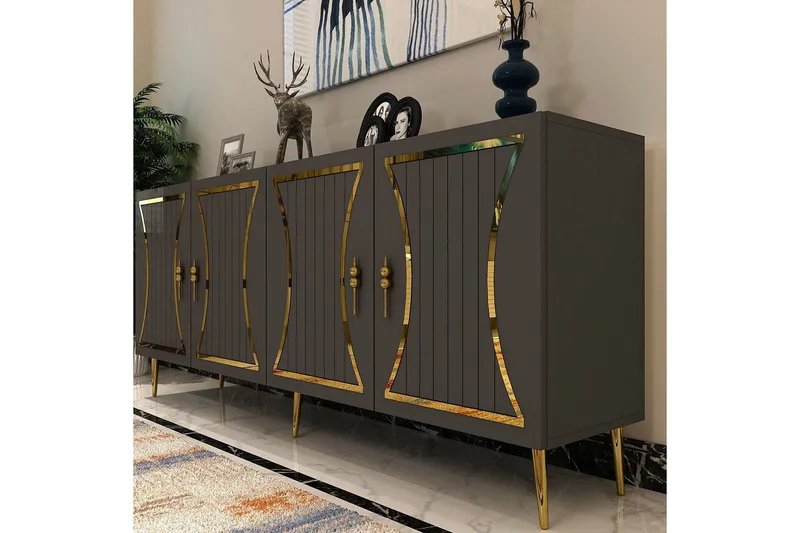 Falra Konsollbord 150 cm - Antracit/Guld - Möbler - Bord & matgrupper - Avlastningsbord - Hallbord