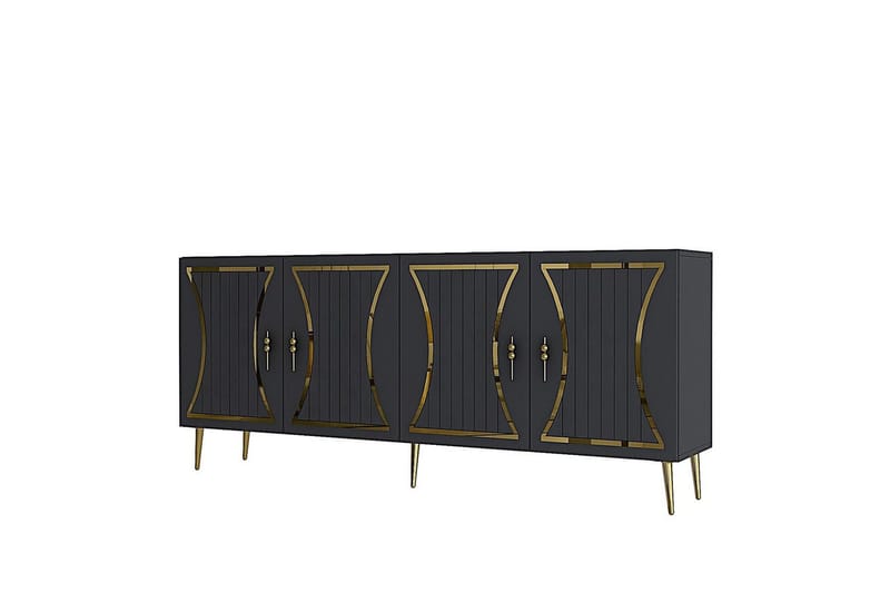 Falra Konsollbord 150 cm, Antracit/Guld