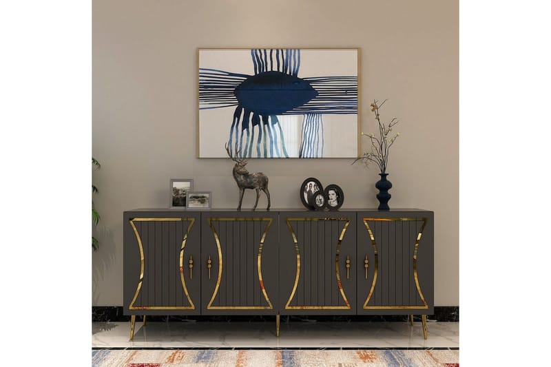 Falra Konsollbord 150 cm - Antracit/Guld - Möbler - Bord & matgrupper - Avlastningsbord - Hallbord